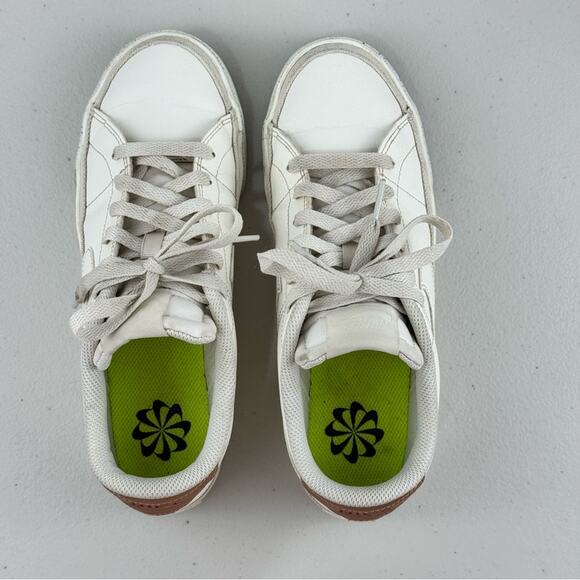 Nike Court Legacy White Leather Low-Top Sneakers Women’s Size 7.5 EUR 38.5 - Picture 6 of 10